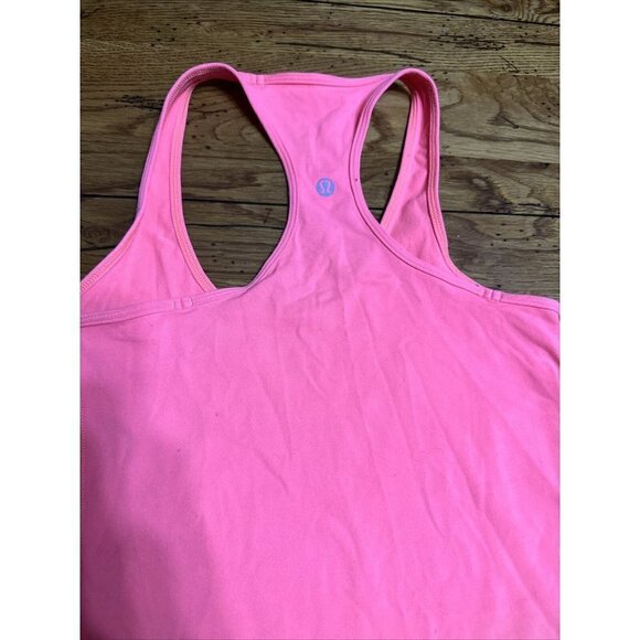 Lululemon Vintage Tank Top Bright Neon Pink Size 4 Small Nike Shorts S20 - Picture 4 of 7